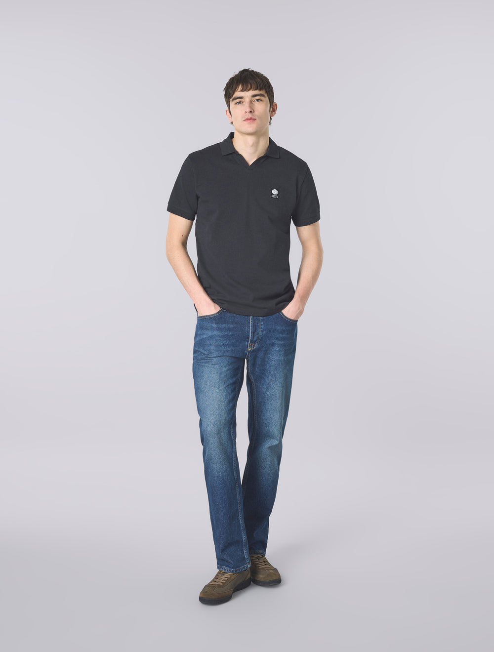 Black Resonance Solid Colour Polo