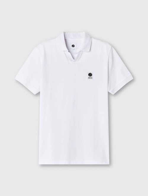 White Resonance Solid Colour Polo