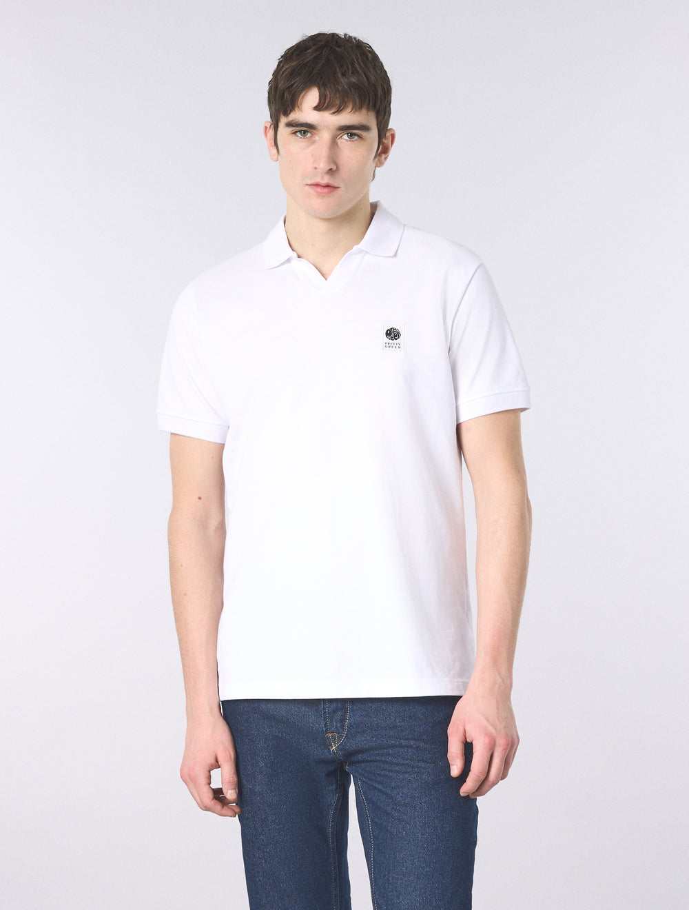 White Resonance Solid Colour Polo