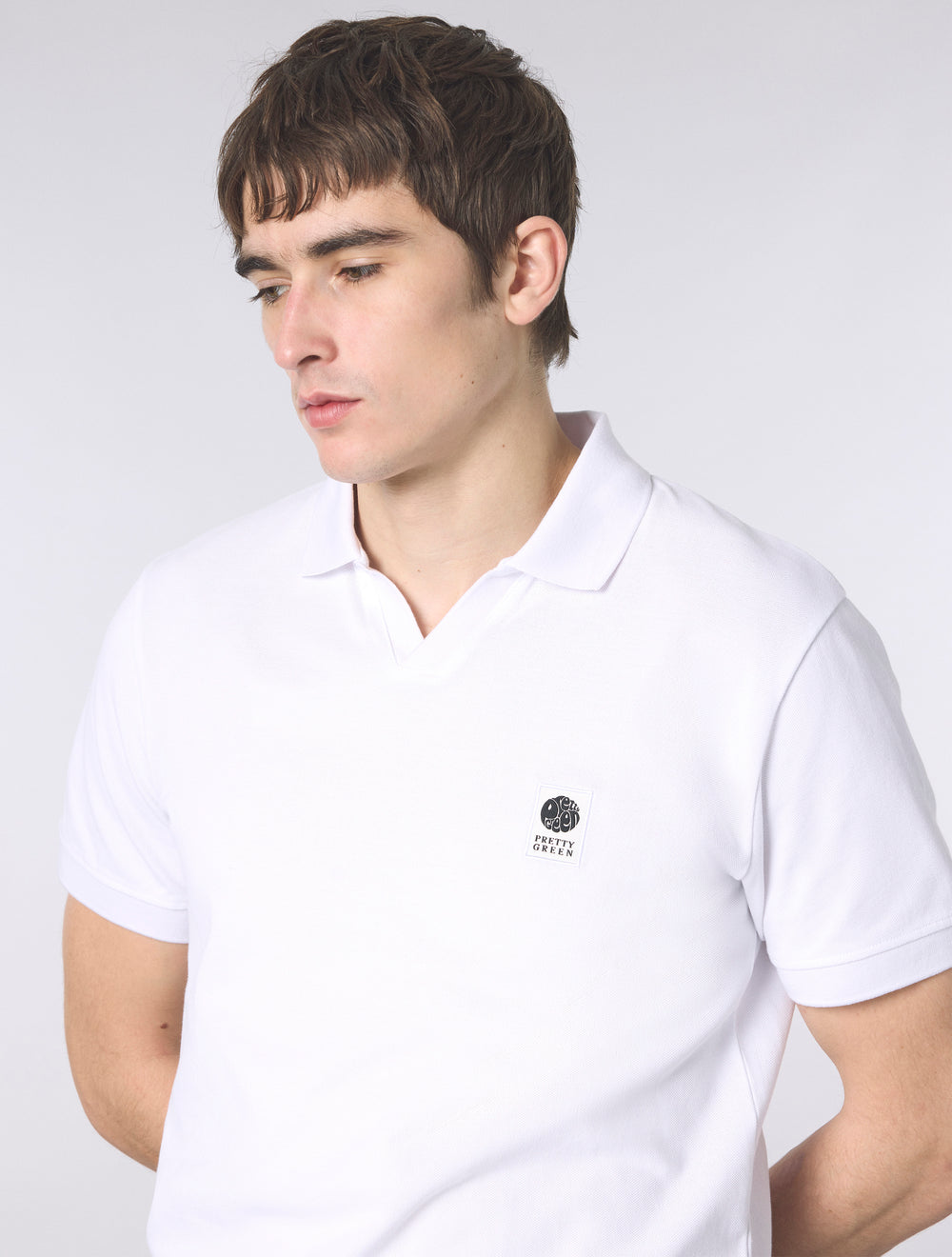 White Resonance Solid Colour Polo