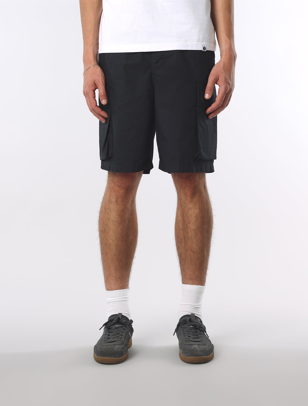 Black Stamford Cargo Shorts