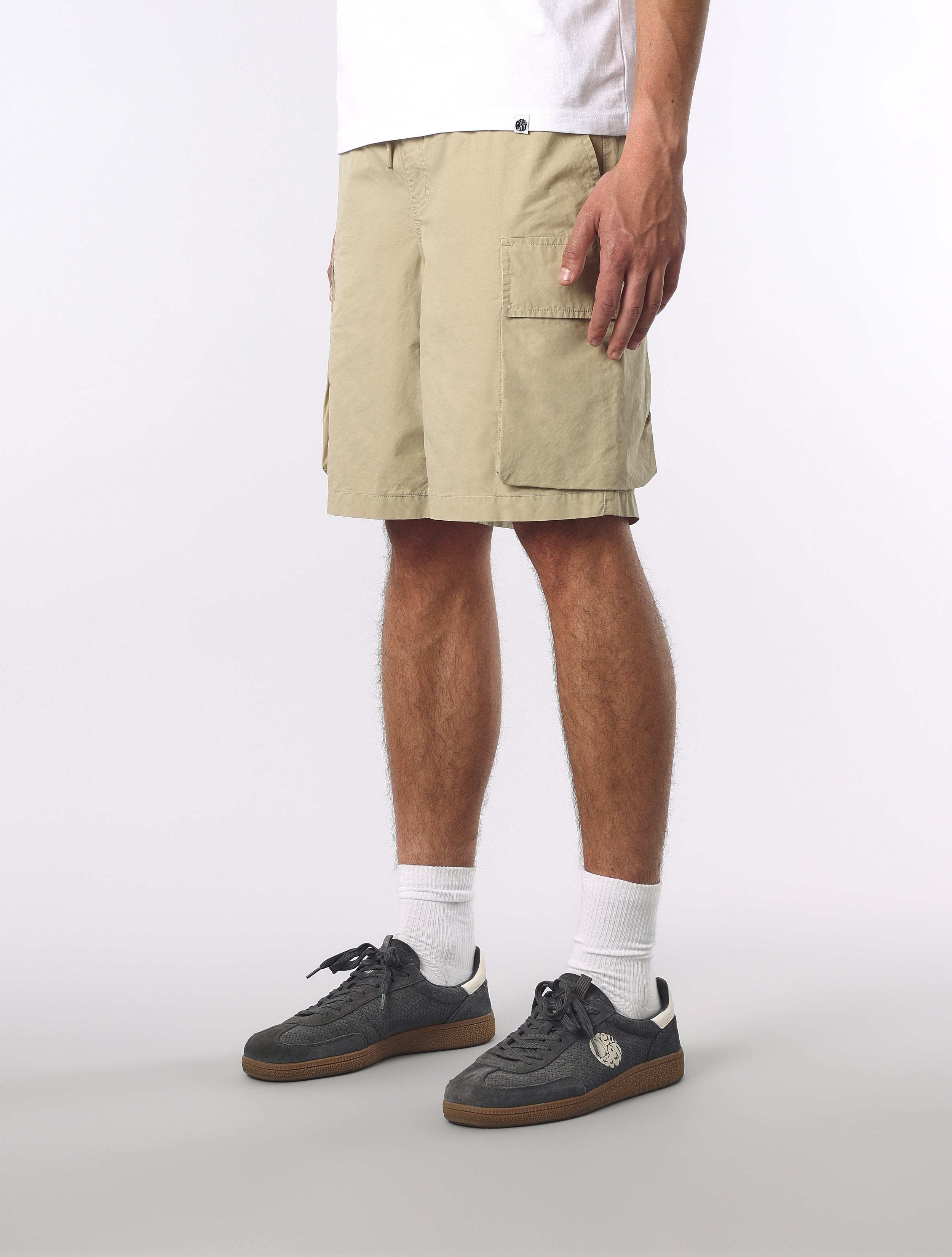 Taupe Stamford Cargo Shorts – Pretty Green Store