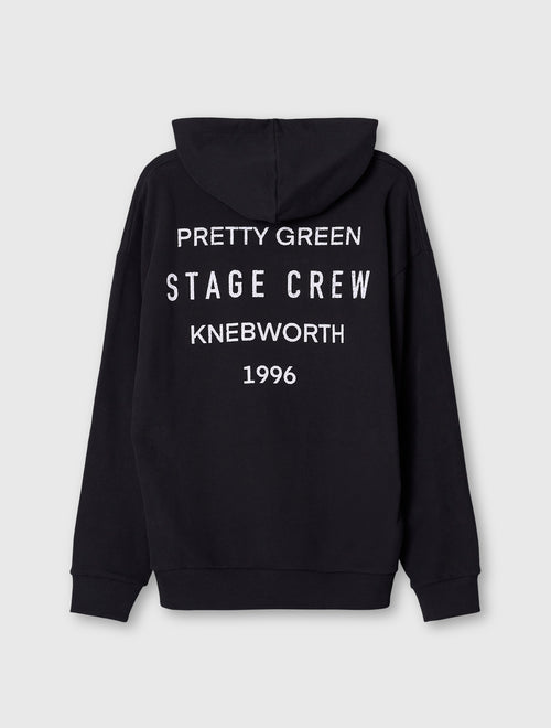 Black Knebworth Graphic Hoody