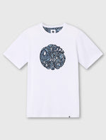White Rave On Paisley Logo T-Shirt