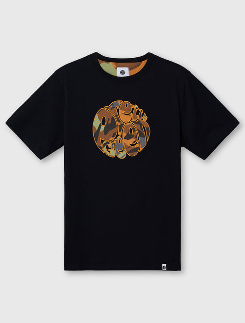 Black Rave Camo Logo T-Shirt