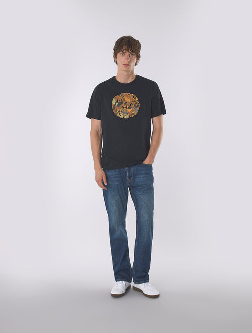 Black Rave Camo Logo T-Shirt