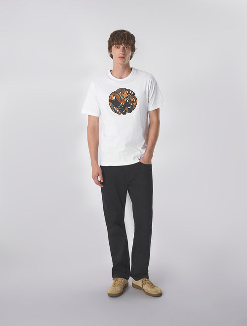 White Rave Camo Logo T-Shirt