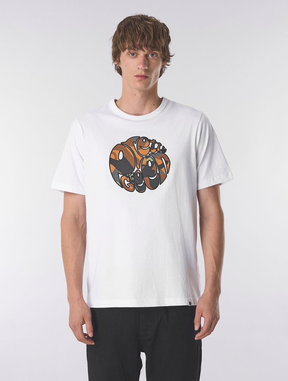 White Rave Camo Logo T-Shirt