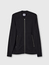 Black Hartington Knitted Bomber