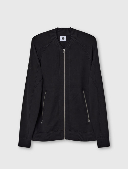 Black Hartington Knitted Bomber