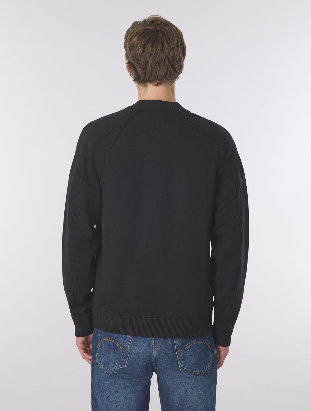 Black Hartington Knitted Bomber