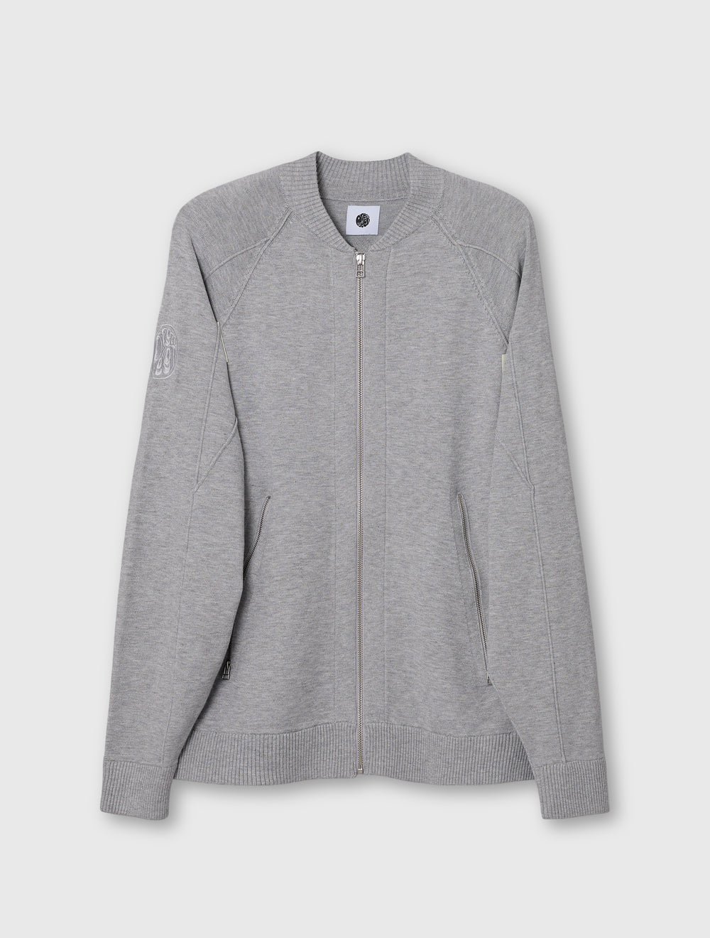 Grey Hartington Knitted Bomber
