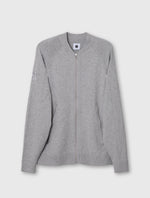 Grey Hartington Knitted Bomber
