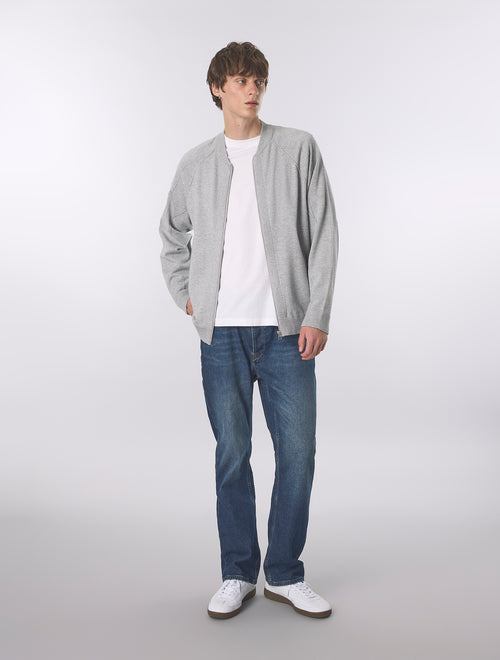 Grey Hartington Knitted Bomber