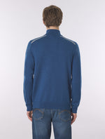 Dark Blue Merino Blend 1/4 Zip