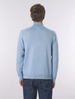 Sky Blue Merino Blend 1/4 Zip