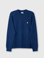Dark Blue Merino Blend Crew