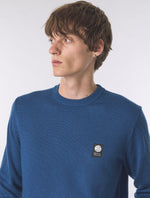 Dark Blue Merino Blend Crew