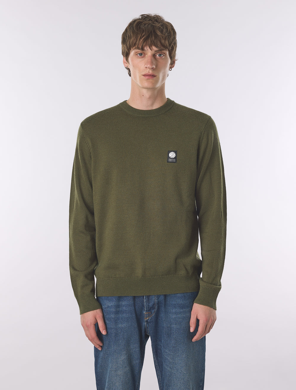 Khaki Merino Blend Crew