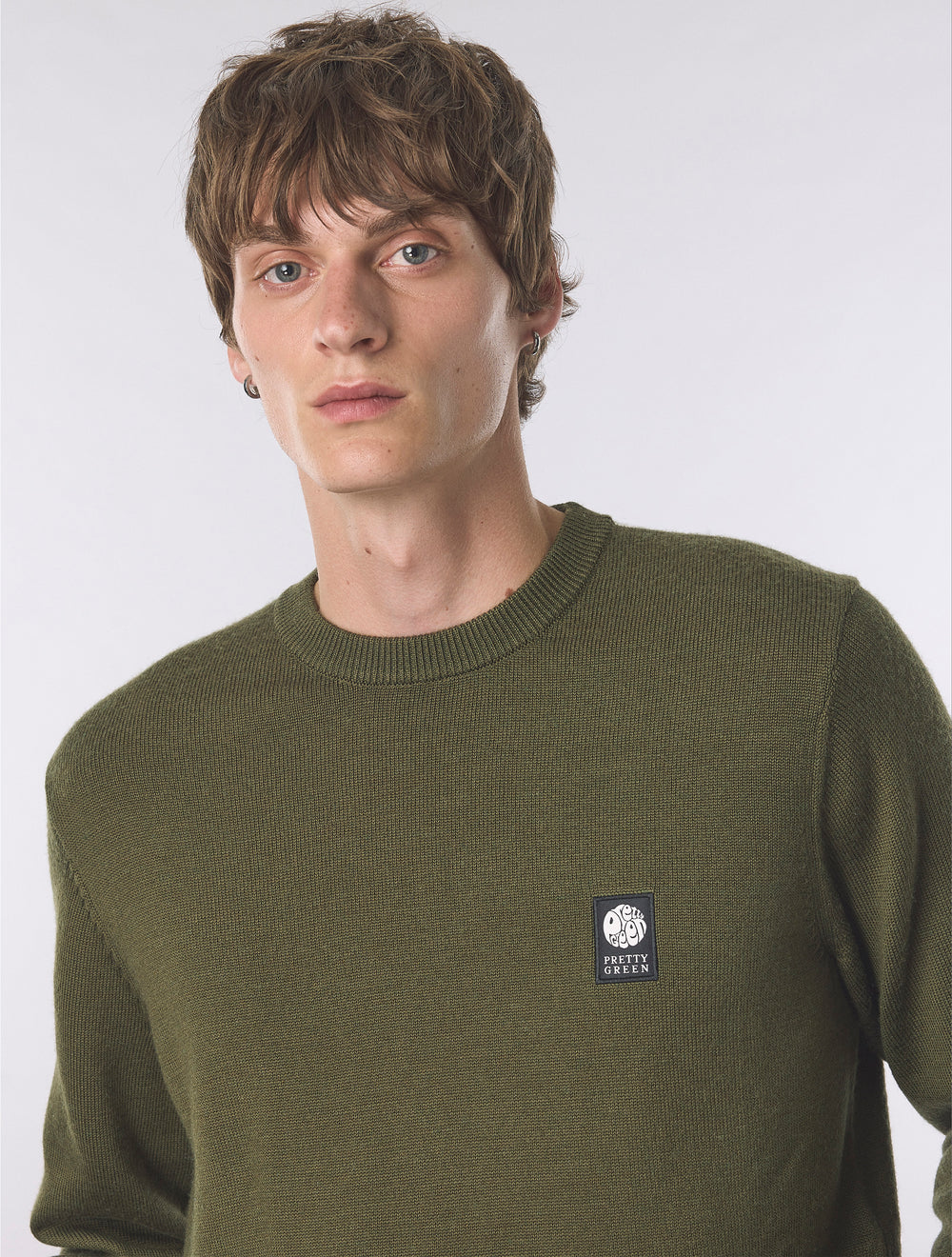 Khaki Merino Blend Crew