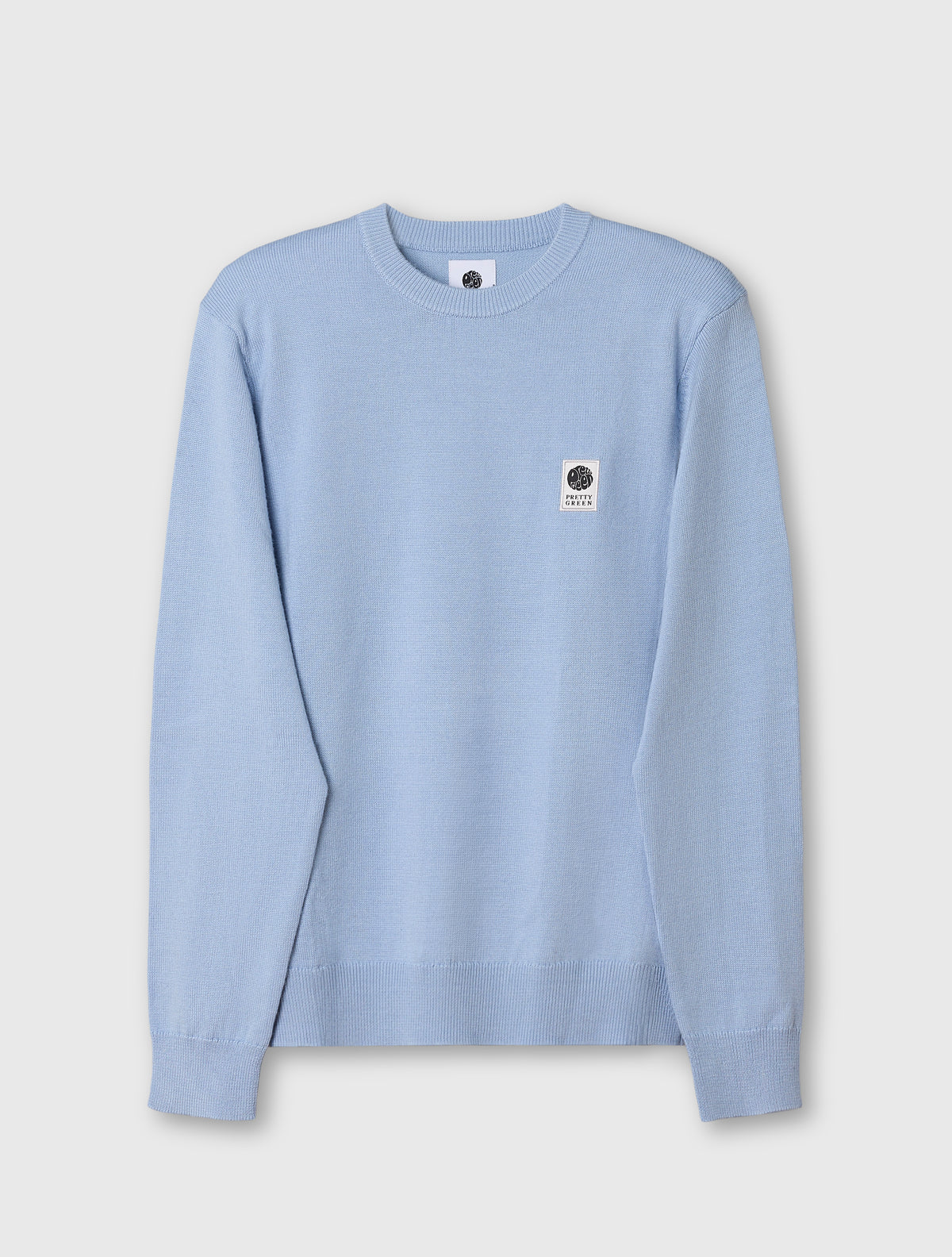 Sky Blue Merino Blend Crew