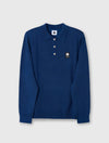 Dark Blue Merino Blend Polo