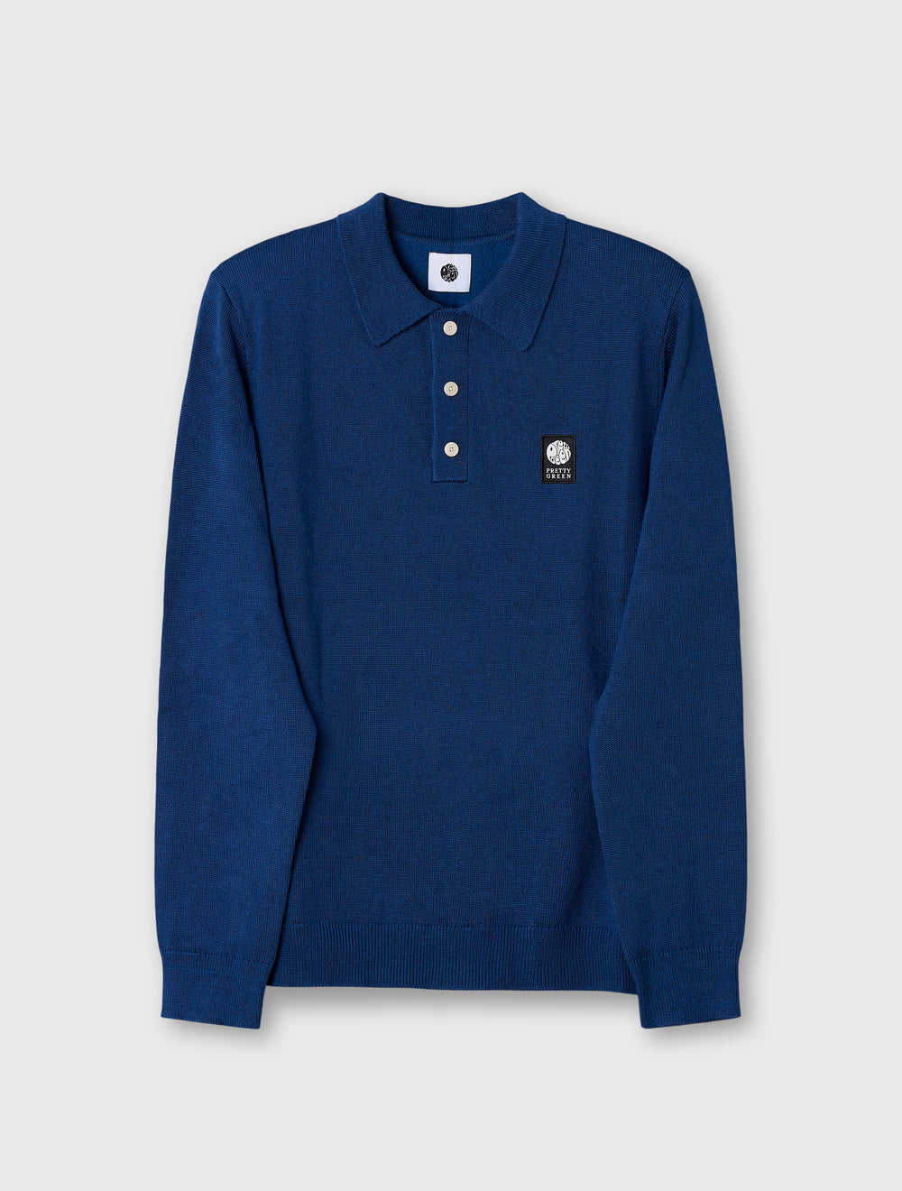 Dark Blue Merino Blend Polo