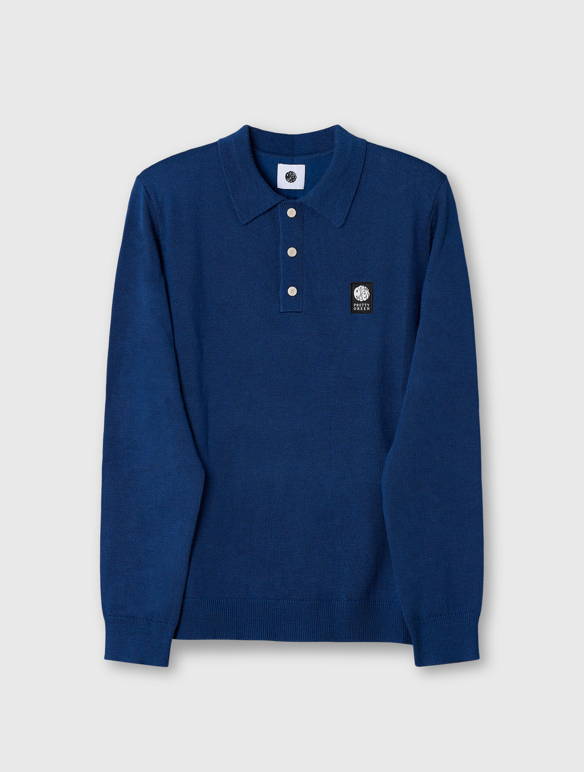 Dark Blue Merino Blend Polo