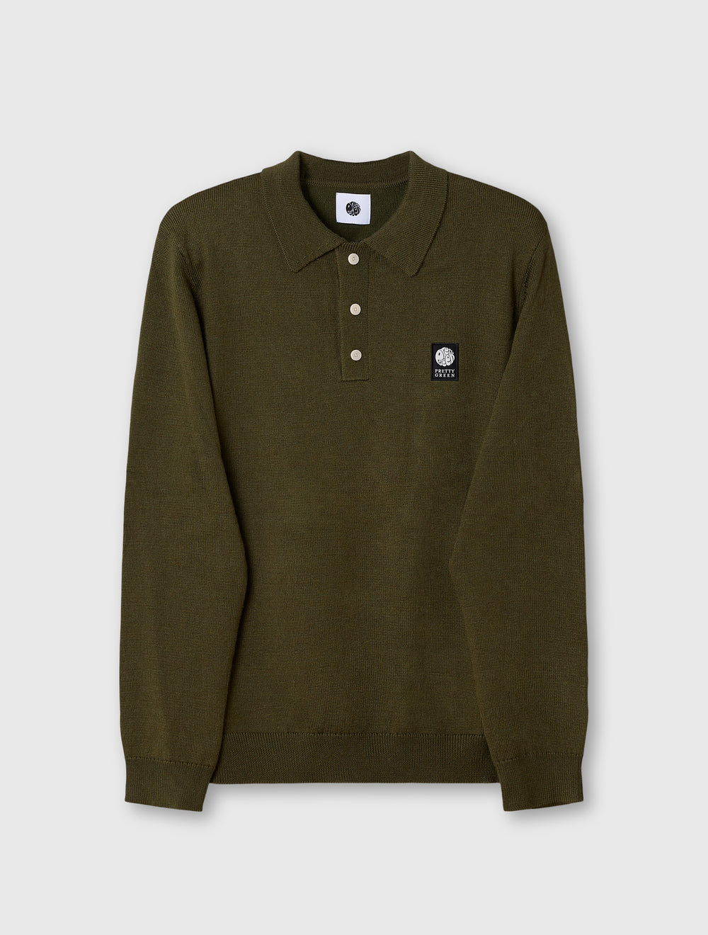 Khaki Merino Blend Polo