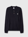 Navy Merino Blend Polo