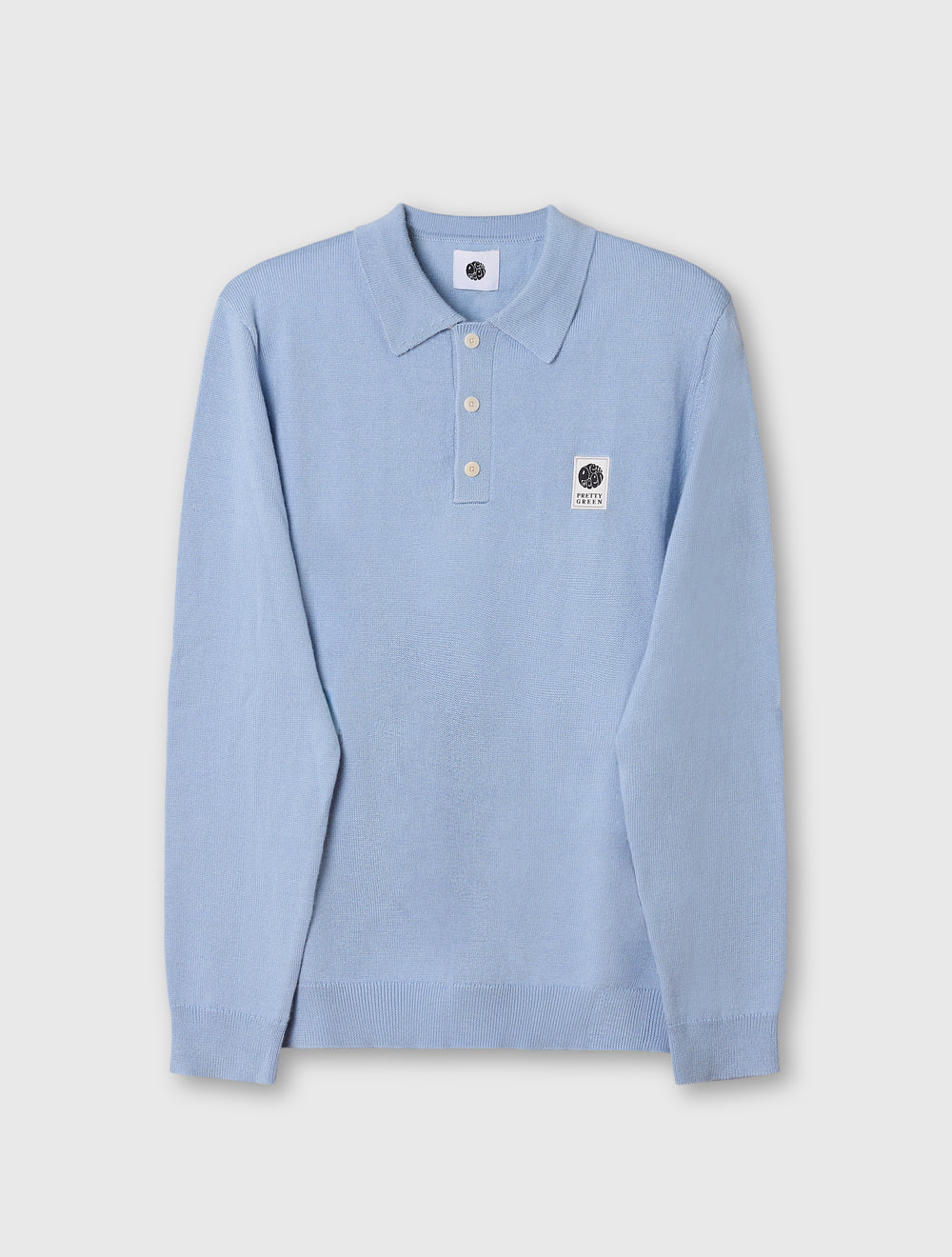 Sky Blue Merino Blend Polo