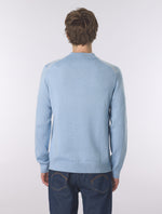 Sky Blue Merino Blend Polo
