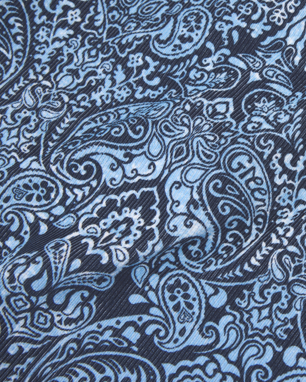 Blue Rave On Paisley Smock