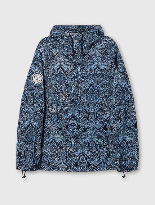 Blue Rave On Paisley Smock