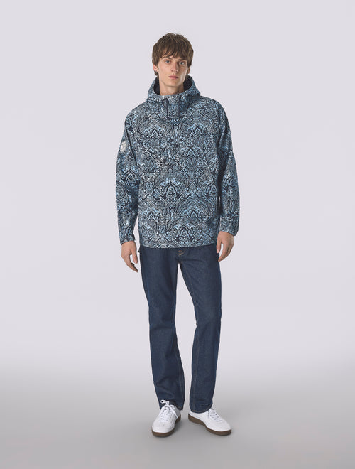 Blue Rave On Paisley Smock