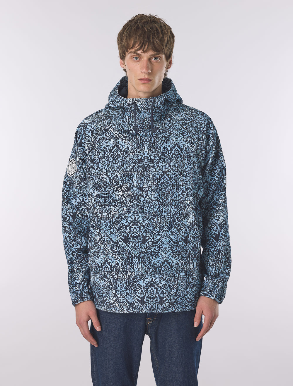Blue Rave On Paisley Smock