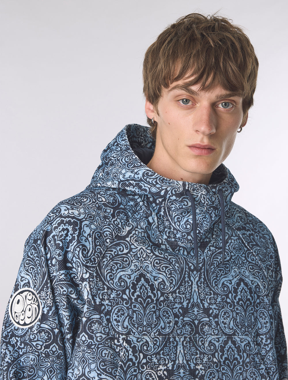 Blue Rave On Paisley Smock