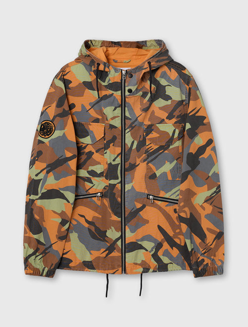 Multi Rave Camo Hooded Jacket