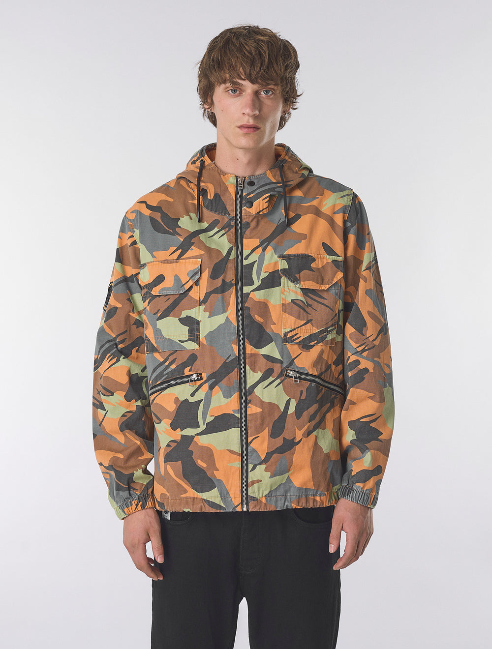 Multi Rave Camo Hooded Jacket