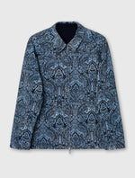 Blue Rave On Reversible Paisley Jacket