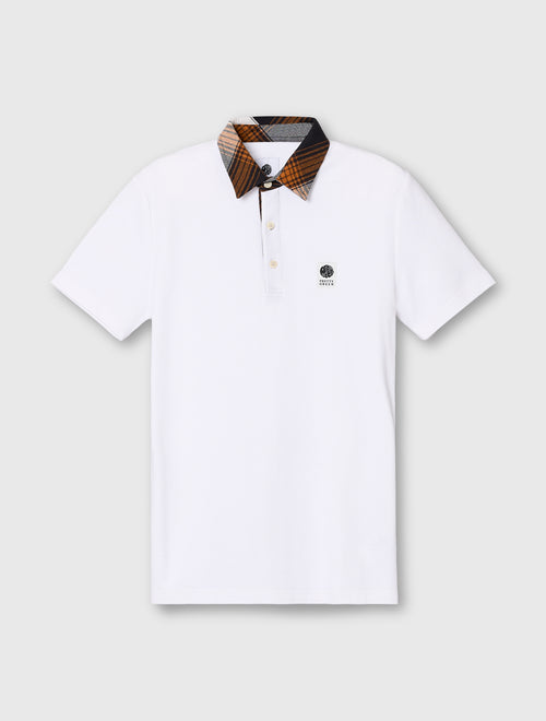 White Strobe Polo