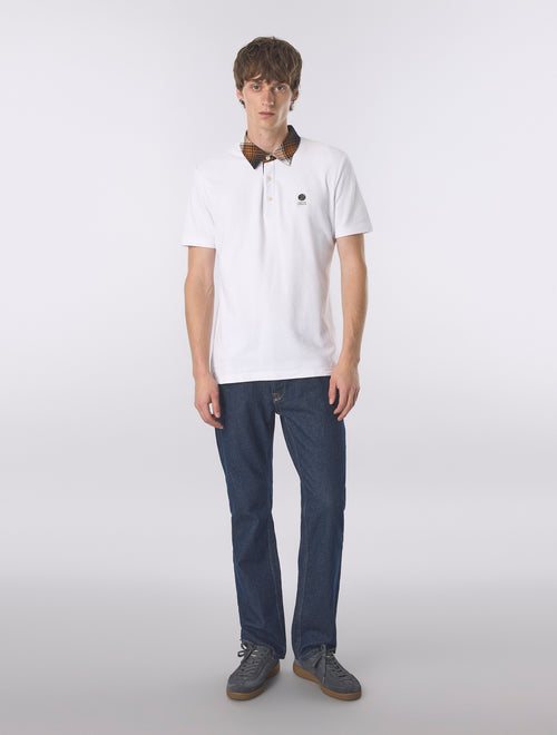 White Strobe Polo