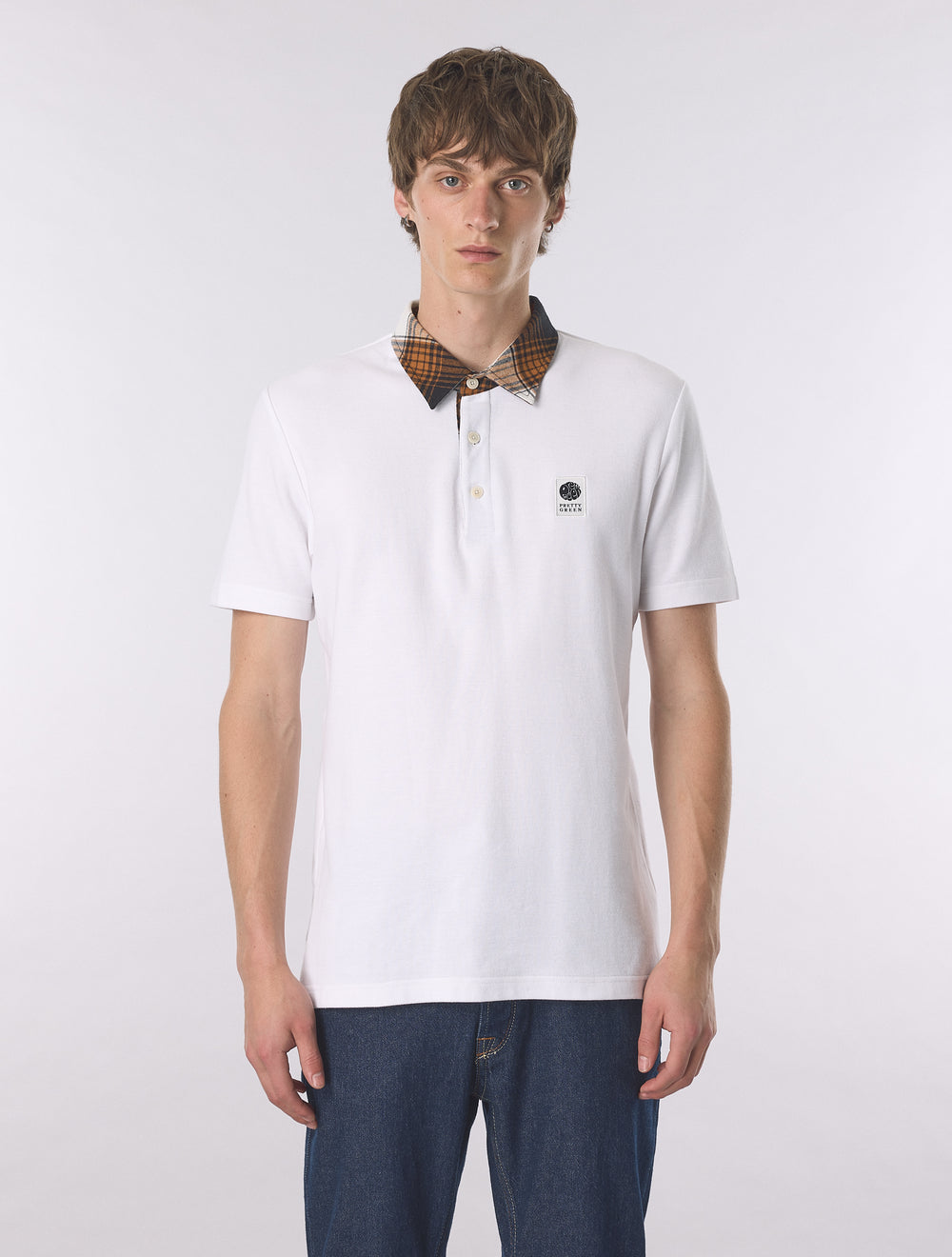 White Strobe Polo