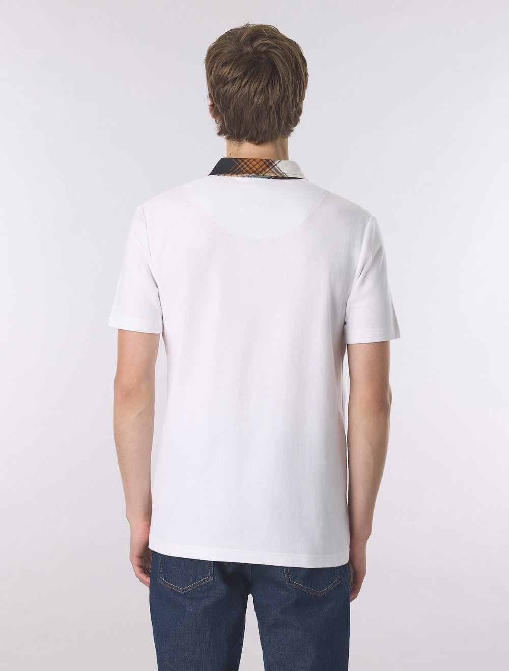 White Strobe Polo