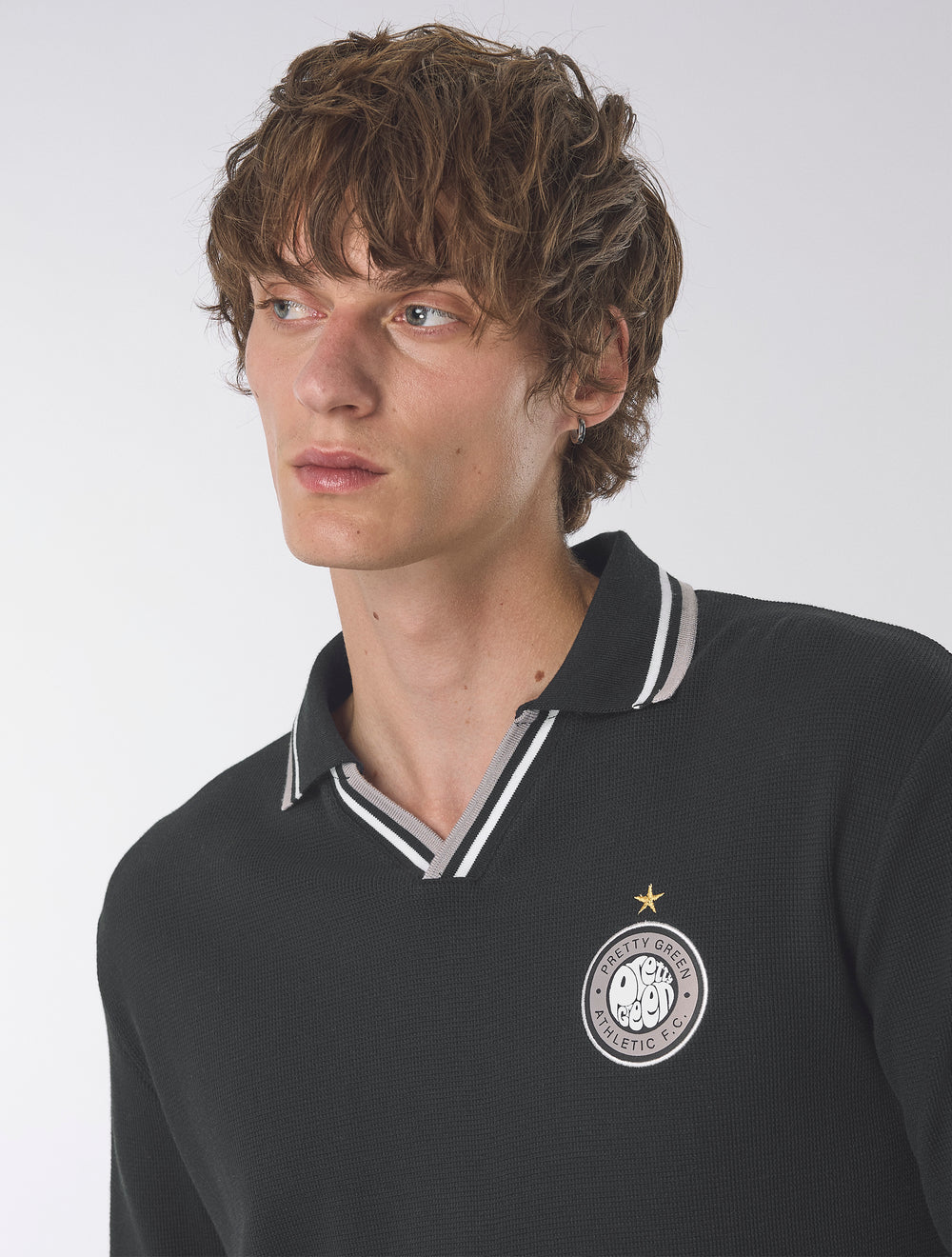 Black Kingsleigh Long Sleeve Polo
