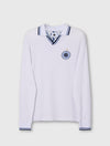 White Kingsleigh Long Sleeve Polo