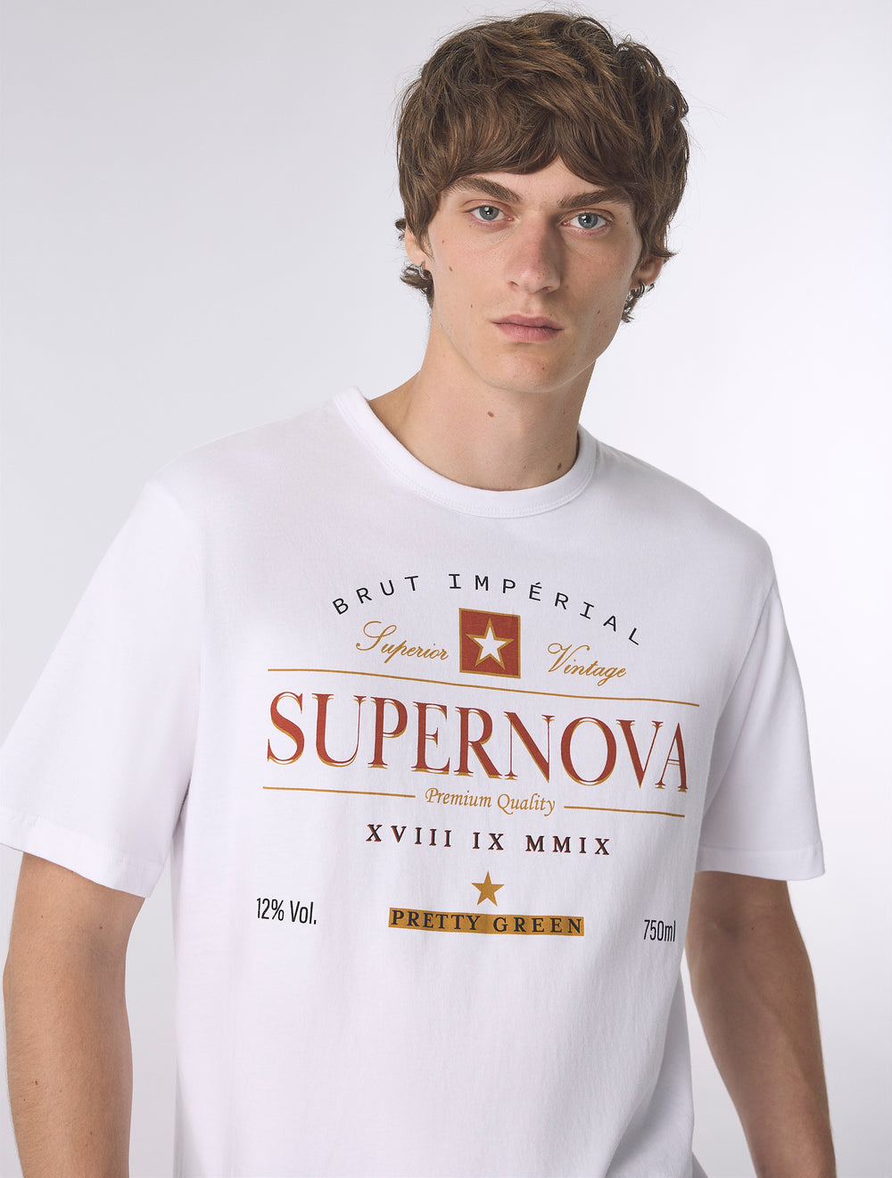 White Supernova Graphic T-Shirt