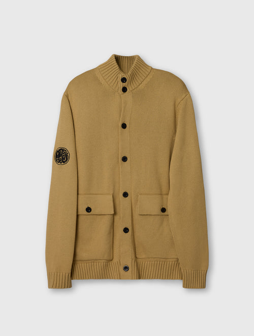 Camel Temperance Funnel Neck Knit