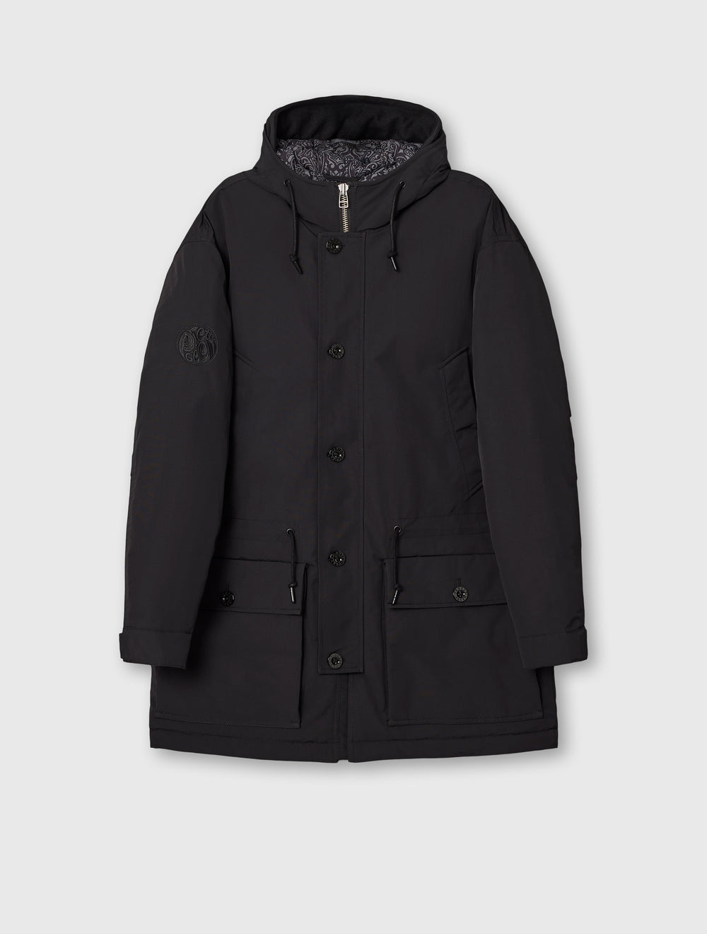 Black Coldwave Parka
