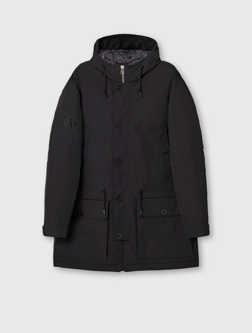 Black Coldwave Parka